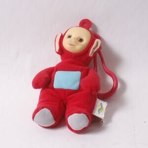 1999 Burger King Teletubbies Po Plush Bag Clip Soft Accessory ~ 260325-WH 1040